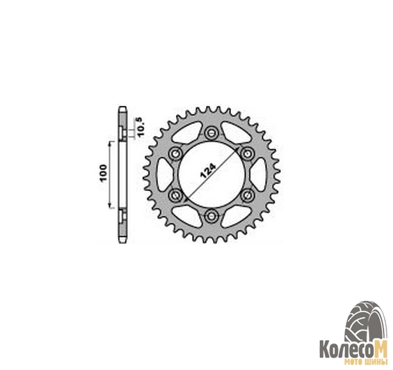PBR Звезда задняя 4366 39 C45 DUCATI 944 ST-2/4-01